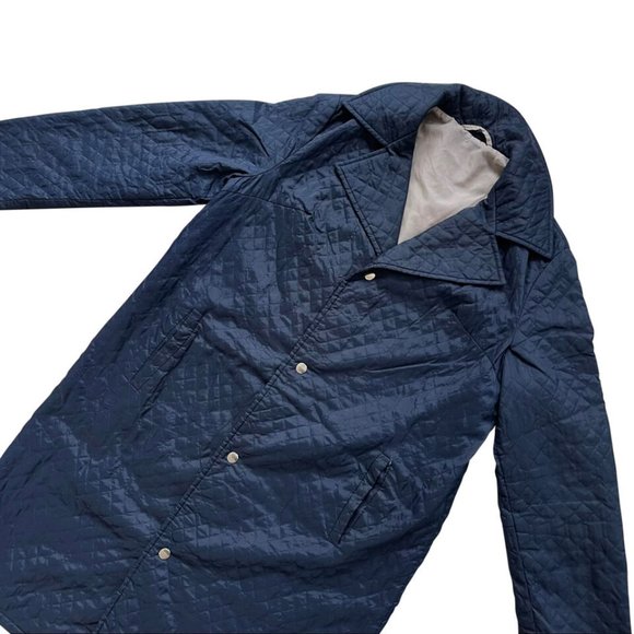 Konsytex Bretnig (Poland) Vintage Nylon Quilted Fishmouth Trench Coat : M - Picture 3 of 6